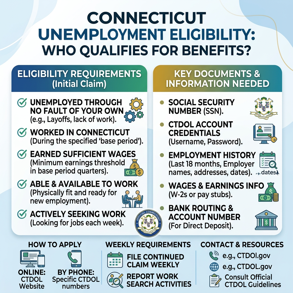 Connecticut unemployment eligibility benefits