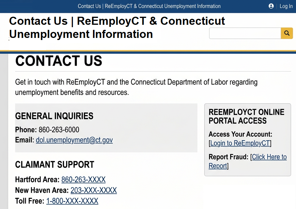 Contact Us | ReEmployCT & Connecticut Unemployment Information